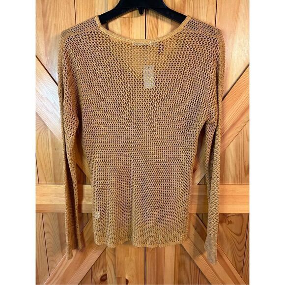 Maurices Long Sleeve Knit Sweater Gold Size Small nwt (4180) - Picture 5 of 6